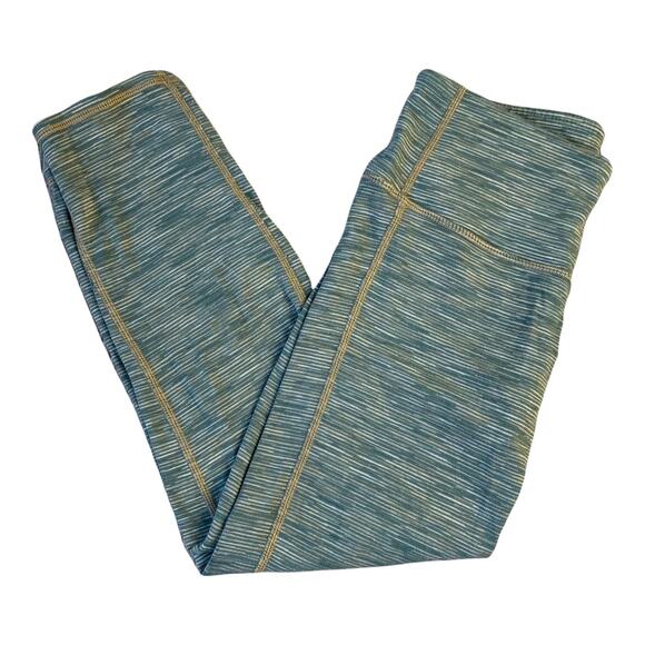 Athleta Space Dye Leggings Green Capri Cropped XXS - Picture 1 of 9
